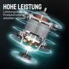 A close-up of an electric motor with glowing blue rings around it, suggesting power and speed. Produktbild-Vorschau