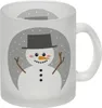 Schneemann im Schnee Glas Tasse Produktbild-Vorschau 1