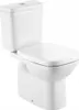 A white toilet with a closed lid, shown from a slightly angled side view against a white background. Produktbild-Vorschau