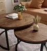 Okrúhly konferenčný stolík CIRI 2v1 round oak Artisan Náhľad obrázku produktu 2