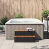 vidaXL Whirlpooltreppe, Schwarz, 100x50x50,5 cm, Poly Produktbild-Vorschau 2