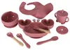 Silikon-Geschirrset für Babys, Krabendesign, 9-teilig, Produktbild-Vorschau 11