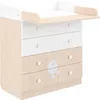 Wickelkommode 800 Shefa Kids, Teddy, weiß-Pastell Eiche Produktbild-Vorschau 2