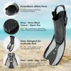 KUYOU Set Snorkeling Set Pinne Adulti Occhiali Nero Anteprima dell’immagine prodotto 8
