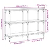 The Living Store Konsolentisch Grau Sonoma 100x29x75 cm Produktbild-Vorschau 9