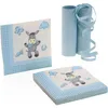com-four® 47-teiliger Partykoffer zur Geburt eines Jungen - Produktbild-Vorschau 3
