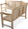Gartenbank Eckbank 210 x 210 cm Teak-Holz FELIA Produktbild-Vorschau 3