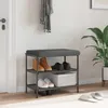 vidaXL Bankkissen Stoff Dunkelgrau Tiefe 35 cm Produktbild-Vorschau 2