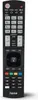 A black remote control is shown against a white background. Produktbild-Vorschau
