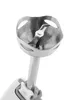 A close-up shot of the blade and metal housing of an immersion blender. Náhled obrázku produktu