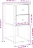 vidaXL Noční stolky 2 ks Sonoma dub 32x42x70 cm výrobek z Náhled obrázku produktu 8