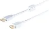 USB Kabel A St./A Buchse FERRIT verg. 2.0 weiß 3m Produktbild-Vorschau 2