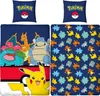 Pokemon Kinder Wende-Bettwäsche Pikachu Glurak Bisaflor Produktbild-Vorschau 1
