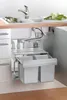 Under-sink kitchen waste bin system with two compartments. Produktbild-Vorschau