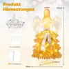 COSTWAY Arbre de Noël artificiel 157cm avec figure d'ange, Voir les images du produit 5