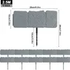 UISEBRT Paquet de 10 pièces de 2,5m Bordure de pelouse Voir les images du produit 5