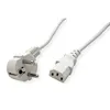 VALUE Netzkabel, CEE7/7-Stecker & IEC-Buchse gerade, weiß, Produktbild-Vorschau 2