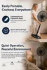 Opviq, stojací ventilátor Kumtel KTF-340, čierna farba, Náhľad obrázku produktu 7