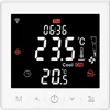 A digital thermostat display showing temperature and time. Produktbild-Vorschau