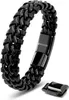 SERASAR | Lederarmband für Herren [Steel] mit doppel Produktbild-Vorschau 1