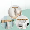 Wieszak na ubrania Relaxdays, 5 składanych haczyków, Podgląd zdjęcia produktu 2