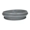 A gray rubber door seal for a washing machine, shown in isolation on a white background. Produktbild-Vorschau