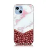 A product shot of a phone case with a marble and glitter design. Produktbild-Vorschau