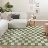 Retro Teppich - Gambit Grün Weiß - 120x170cm - Retro - Produktbild-Vorschau 1