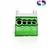 A close-up studio shot of a green electrical connector block against a white background. Produktbild-Vorschau