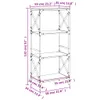 VidaXL 837621, Brązowy, Dąb, Metal, Drewno, 590 mm, 350 mm, Podgląd zdjęcia produktu 9