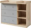 A changing table dresser with drawers and shelves. Produktbild-Vorschau