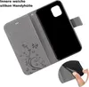 iPhone Handy Tasche Handyhülle Schutz Hülle Blumen Flip Produktbild-Vorschau 5