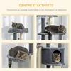 PawHut Arbre à chat centre d'activités multi-équipé Voir les images du produit 3