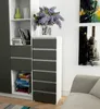Kommode AKORD CL6 Weiß 40 cm 6 Schubladen Front Graphitgrau Produktbild-Vorschau 6