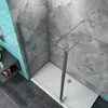 110x200cm Walk in Duschwand+40x200cm Flipper Panel + 140cm Produktbild-Vorschau 3