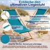 2er Set Liegestuhl Doppelpack Strandliege Liege Stuhl Produktbild-Vorschau 2