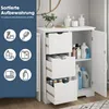 Armoire de salle de bain, commode MDF avec tiroirs, petite Voir les images du produit 4