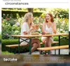 Ensemble table et bancs SISSI 3 pièces pliables - marron Voir les images du produit 7