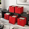 1 Stück Rot Faltbox 33 x 33 x 33 cm Aufbewahrungsbox Produktbild-Vorschau 2