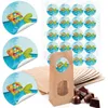 24 braune Papiertüten Beutel + Boden MIT FENSTER + Produktbild-Vorschau 1