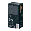 The back of a dark gray product box for an LED light. Produktbild-Vorschau