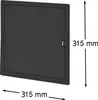 Revisionsklappe ID-30/30/B - 31, 5 x 31, 5 cm - Schwarz - Produktbild-Vorschau 3