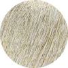 A close-up view of yarn with white and gold threads. Produktbild-Vorschau