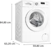 Bosch Serie 8 WGE0241H, Frontlader, 7 kg, B, 72 dB, 1351 Produktbild-Vorschau 12