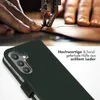 Selencia Echtleder Klapphülle Samsung Galaxy S24 - Grün Produktbild-Vorschau 2