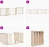 vidaXL 6dílná brána pro psy s dvířky Skládací 300 cm z Náhled obrázku produktu 7