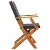 A side view of a folding chair. Podgląd zdjęcia produktu