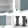 Küchenzeile Vicco R-Line Blau-Grau 300 cm mit Hochschrank, Produktbild-Vorschau 5