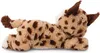 A plush toy lynx is lying on its side against a white background. Produktbild-Vorschau