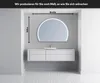 Unregelmäßiger asymmetrischer angeschnitten Spiegel mit LED Produktbild-Vorschau 2